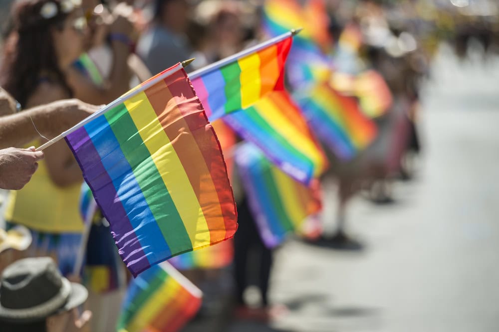 LGBTQ rehab for the LGBTQ community - Gay Pride flags concept image